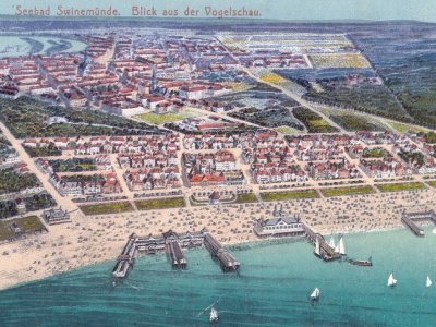 Das Strandviertel in Swinemünde.