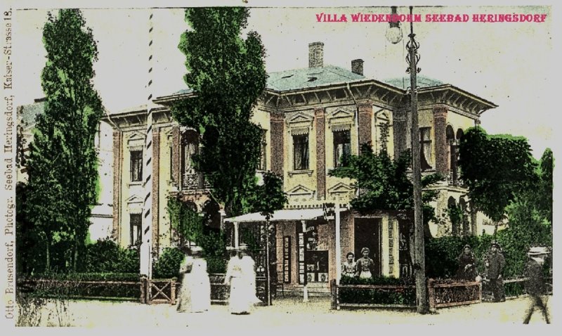 Die Villa Wiedenbohm, wurde an den Zimmerermeister Grünberg verkauft danach aufgestockt und erhielt nun den Namen Villa ODIN.