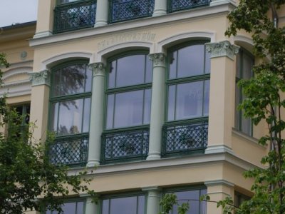 Eine Detailansicht von der Villa Charlottes Höh.