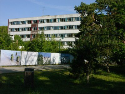 Die Ruine an der Promenade, kurz vor dem Abriss.