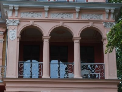 Detail der Villa Hintze.