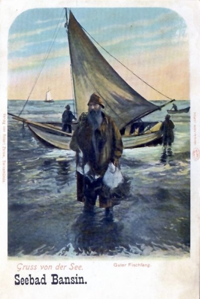 Ein Bansiner Fischer mit gutem Fang.