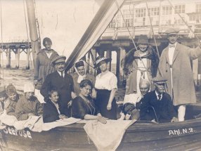 Die Seerose an der Ahlbecker Seebrücke.