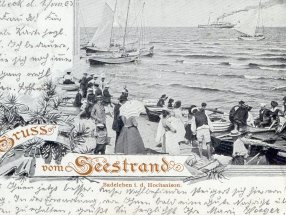 Das Badeleben beschränkte sich hauptsächlich auf Bootsfahrten bzw. Zuschauen.