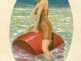 Ritt auf der Tonne ca.1910