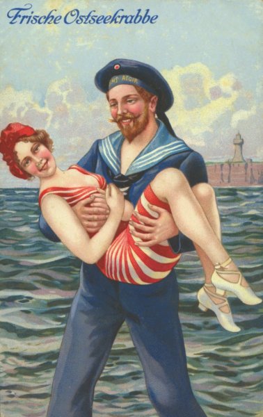 Ein Seemann mit festem Griff.