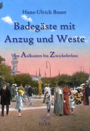 Badegäste in Anzug und Weste Badegäste in Anzug und Weste